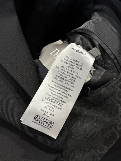 ディオールスーパーコピー ロゴ入りVネック長袖スーツストレートレッグパンツ