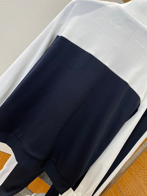 グッチ 刺繍入りカラーブロックスタンドカラージャケット