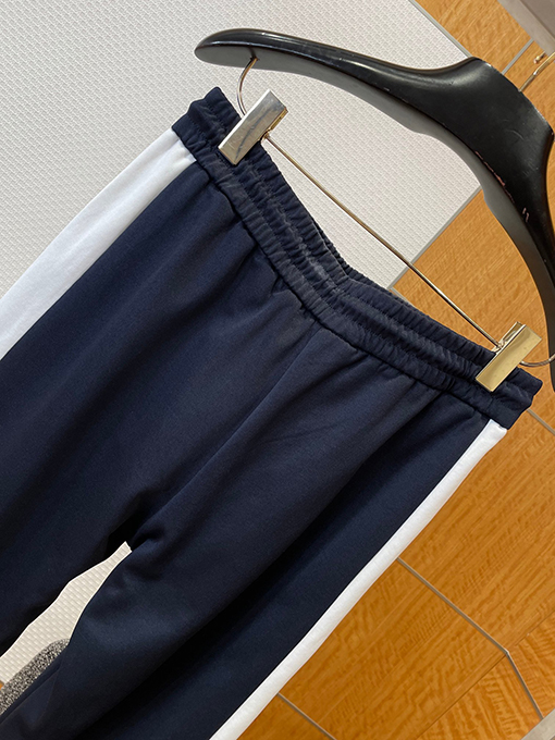 グッチコピー 刺繍入りカラーブロックドローストリングスウェットパンツ