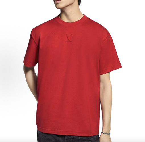 ルイヴィトン エンボスクルーネック半袖Tシャツ