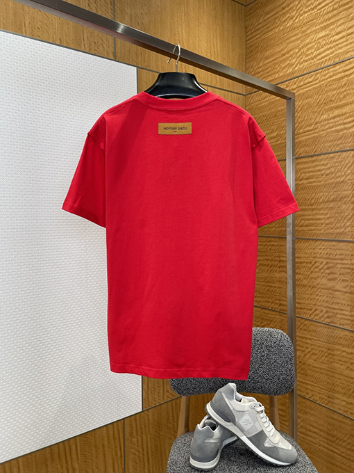 ルイヴィトン エンボスクルーネック半袖Tシャツ