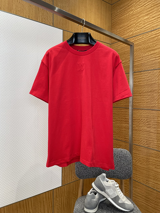 ルイヴィトン エンボスクルーネック半袖Tシャツ