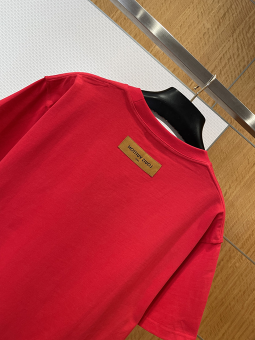 ルイヴィトン エンボスクルーネック半袖Tシャツ