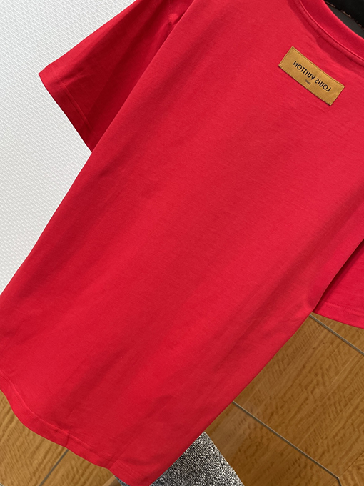 ルイヴィトン エンボスクルーネック半袖Tシャツ