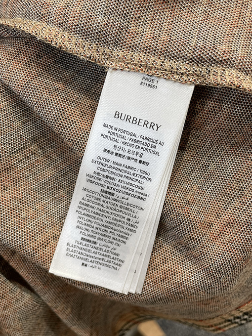 バーバリースーパーコピー 刺繍入りチェック柄襟付き半袖ポロシャツ