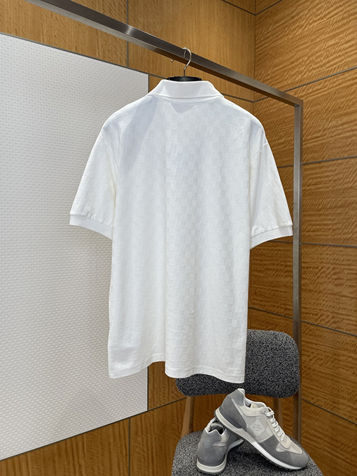 ルイヴィトン チェック柄ジャカード半袖ポロシャツ 14,800円 CCS046554