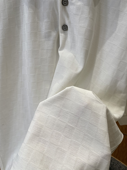 ルイヴィトン チェック柄ジャカード半袖ポロシャツ