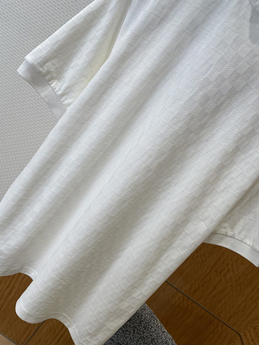 ルイヴィトン チェック柄ジャカード半袖ポロシャツ