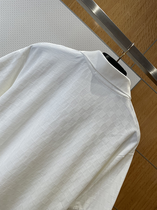 ルイヴィトン チェック柄ジャカード半袖ポロシャツ