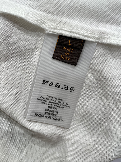 ルイヴィトン チェック柄ジャカード半袖ポロシャツ