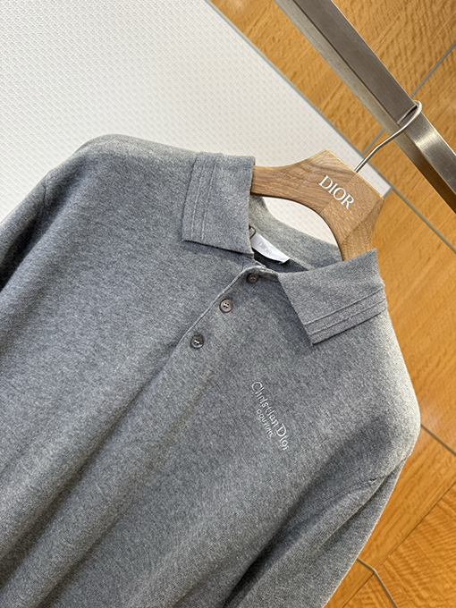 ディオール Christian Dior couture クラシックニット半袖ポロシャツ