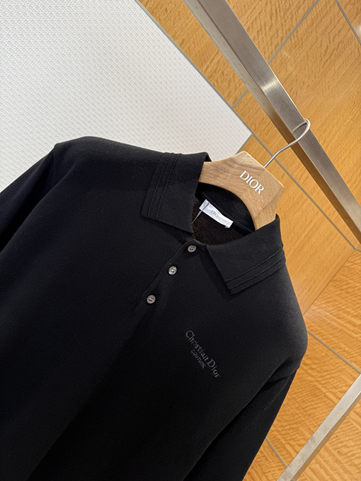 ディオール Christian Dior couture クラシックニット半袖ポロシャツ