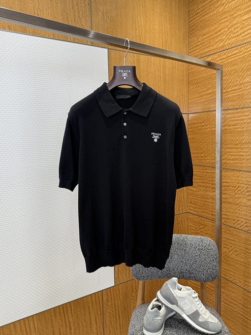プラダコピー PRADA MILANO 新モデルクラシックなニット半袖ポロシャツ