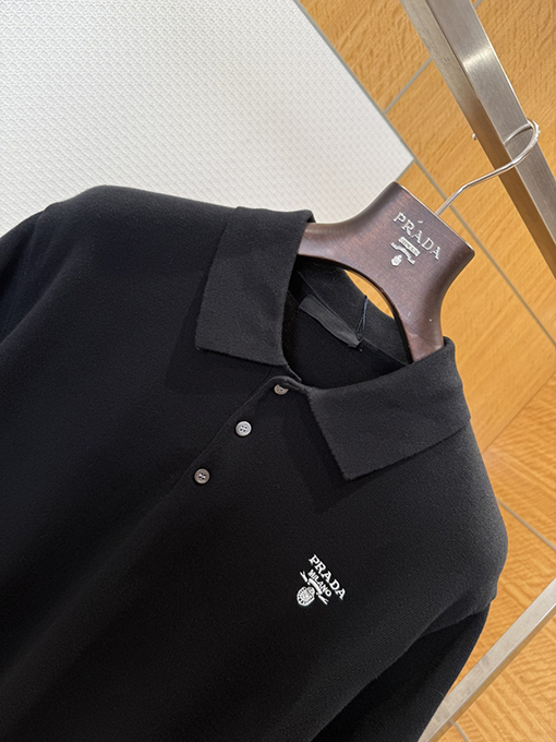 プラダコピー PRADA MILANO 新モデルクラシックなニット半袖ポロシャツ