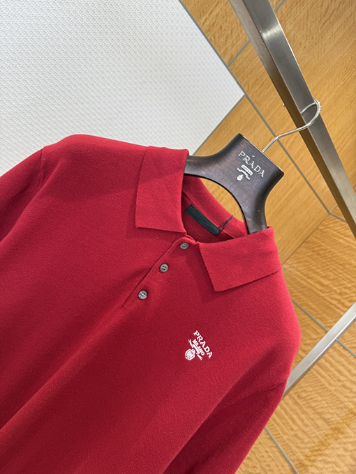 プラダコピー PRADA MILANO 新モデルクラシックなニット半袖ポロシャツ