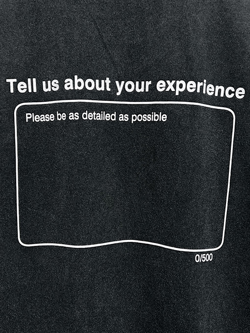 バレンシアガ スターロゴ刺繍の袖口ウォッシュとダメージをした半袖Tシャツ