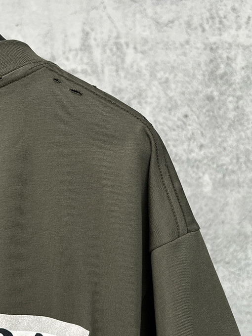 バレンシアガ BALENCIAGA マスキングテープダイレクトプリント ウォッシャブル ダメージ半袖Tシャツ