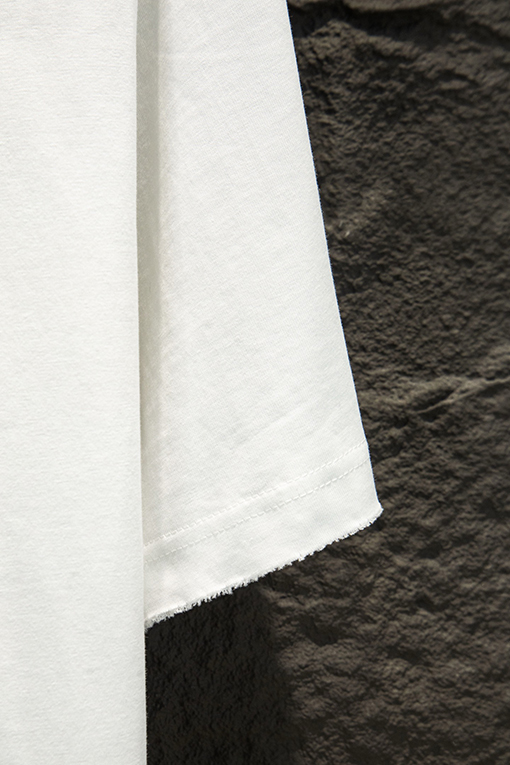 サンローラン Saint Laurent ダメージ刺繍ラインストーン半袖Tシャツ