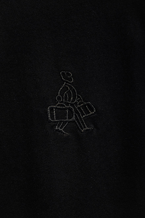 プラダ PRADA 着古したアップリケ刺繍の半袖Tシャツ