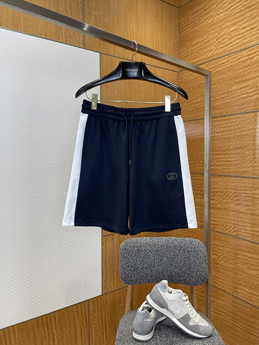 グッチコピー 刺繍りカラーブロックカジュアルショートパンツ