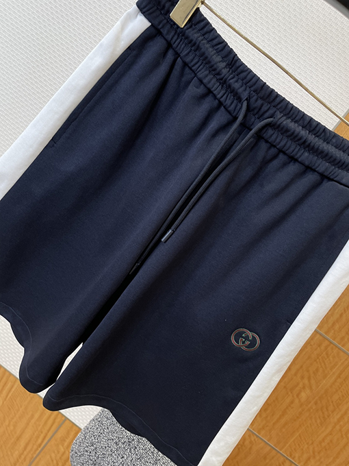 グッチコピー 刺繍りカラーブロックカジュアルショートパンツ