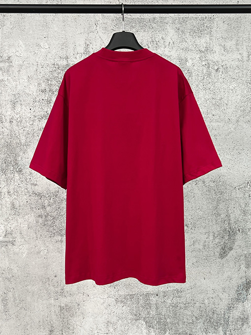 バレンシアガ BALENCIAGA フロントに大きな刺繍ロゴが入った半袖Tシャツ