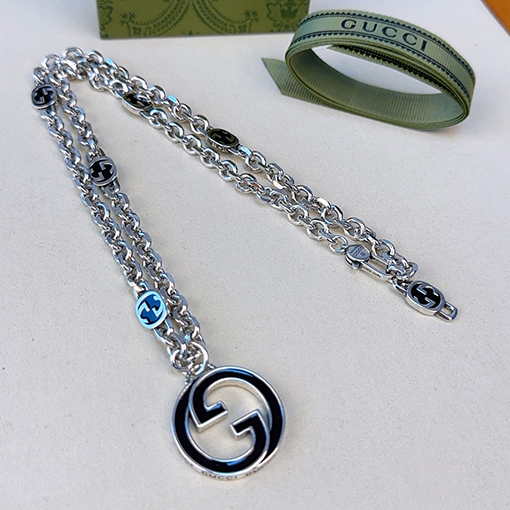 グッチ Anger Forest ダブルGタグネックレスシリーズ