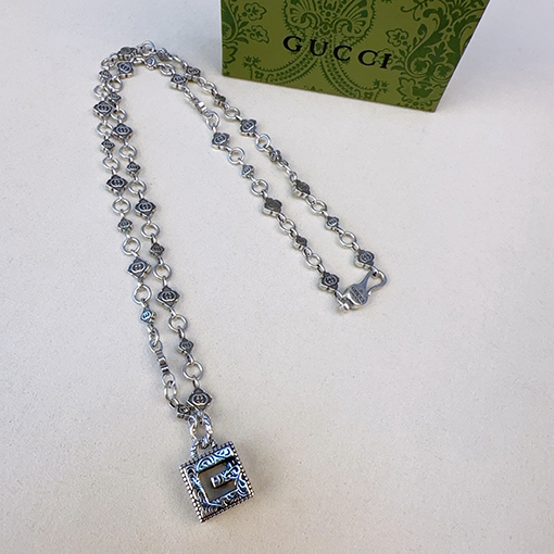 グッチ Anger Forest クラシックなダブルGタグネックレスシリーズ
