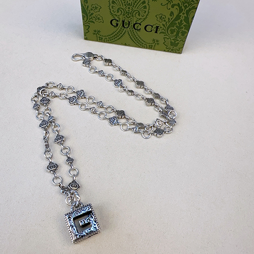 グッチ Anger Forest クラシックなダブルGタグネックレスシリーズ