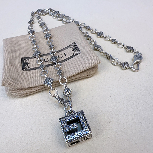 グッチ Anger Forest クラシックなダブルGタグネックレスシリーズ