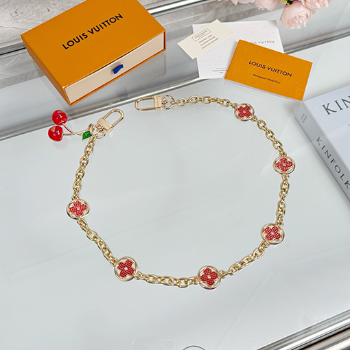ルイヴィトン Monogram 花と桜のバッグチャームチェーン