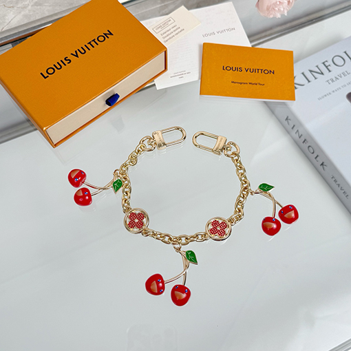 ルイヴィトンコピー Monogram 花と桜のファッションバッグチャームチェーン