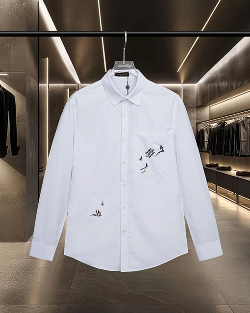 ルイヴィトンコピー LV 刺繍オーシャンセイルシリーズ 長袖シャツ