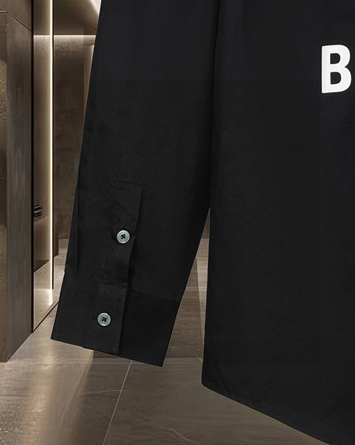 バレンシアガ Balenciaga WiFi バレンタインデー限定の蛍光カラーチェンジロゴプリント長袖ルーズフィットシャツ