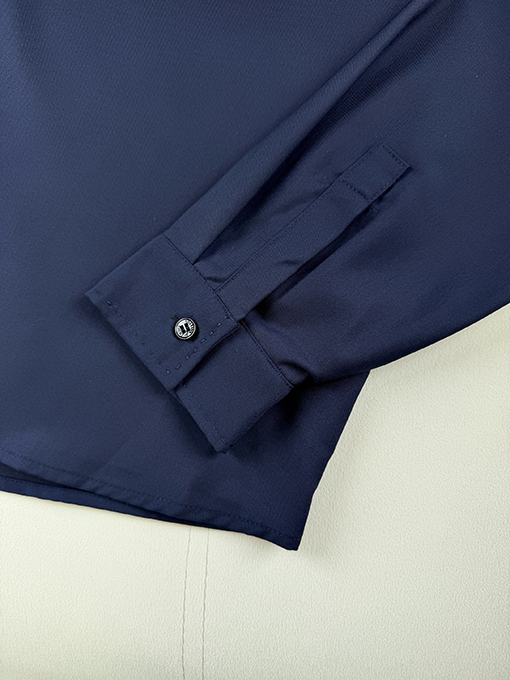 ルイヴィトンスーパーコピー レザーロゴステッチポケット長袖シャツ