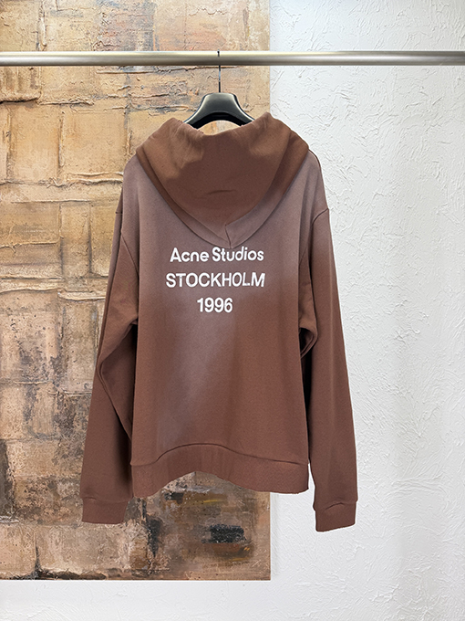 アクネストゥディオズ Acne Studios レタープリントのダメージウォッシュフード付きスウェットシャツ
