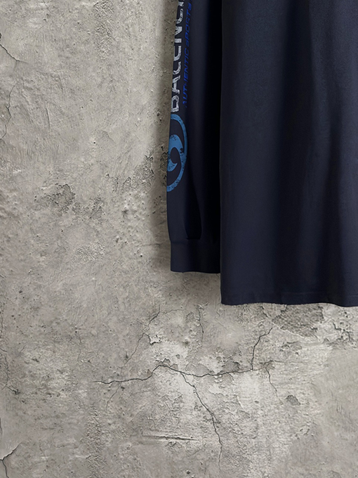 バレンシアガ Balenciaga サーフロゴのぼかしプリントクルーネックスウェットシャツ