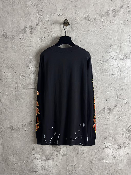 バレンシアガ Balenciaga ライトニングレターリップドロングスリーブシャツ