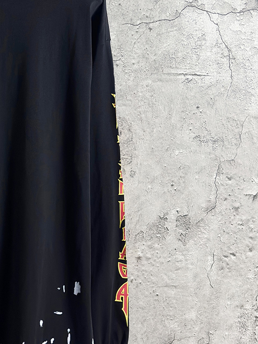 バレンシアガ Balenciaga ライトニングレターリップドロングスリーブシャツ