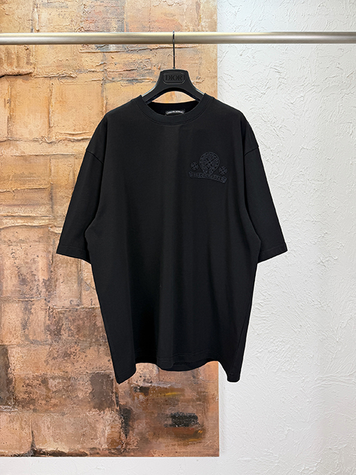 クロムハーツコピー 刺繍半袖Tシャツ