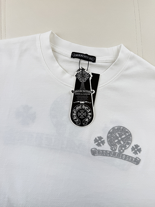 クロムハーツコピー 刺繍半袖Tシャツ