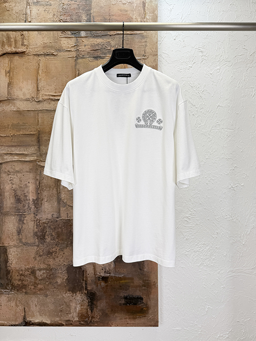 クロムハーツコピー 刺繍半袖Tシャツ