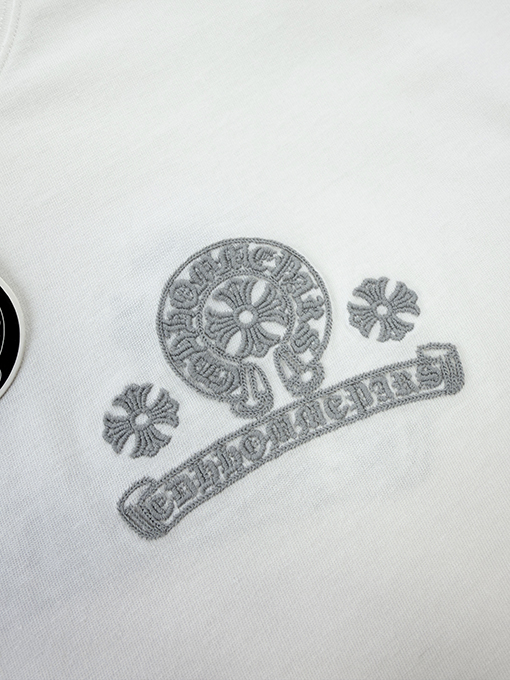 クロムハーツコピー 刺繍半袖Tシャツ
