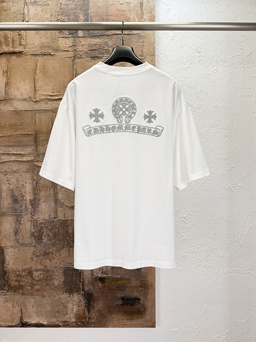 クロムハーツコピー 刺繍半袖Tシャツ
