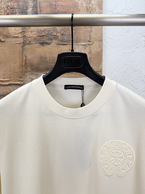 クロムハーツ 新モデル刺繍半袖Tシャツ