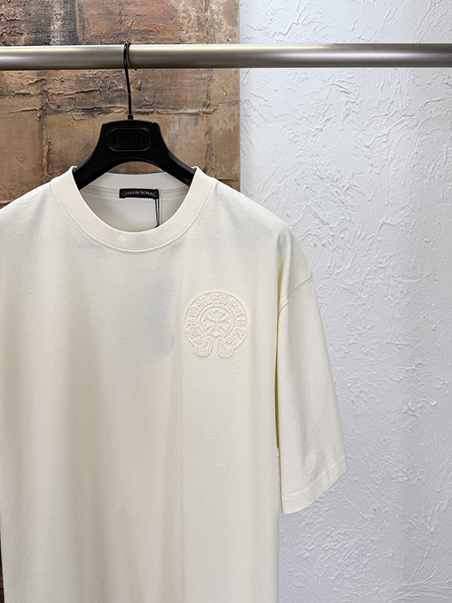 クロムハーツ 新モデル刺繍半袖Tシャツ