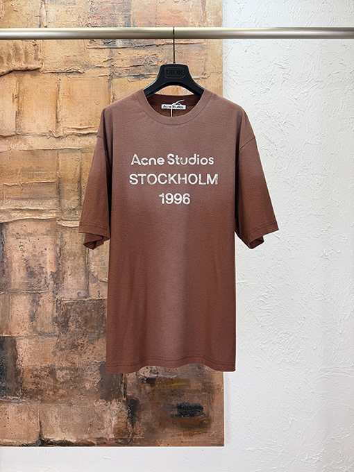 アクネストゥディオズ Acne Studios レタープリント ダメージ半袖Tシャツ