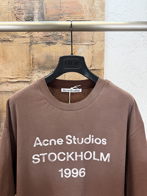 アクネストゥディオズ Acne Studios レタープリント ダメージ半袖Tシャツ