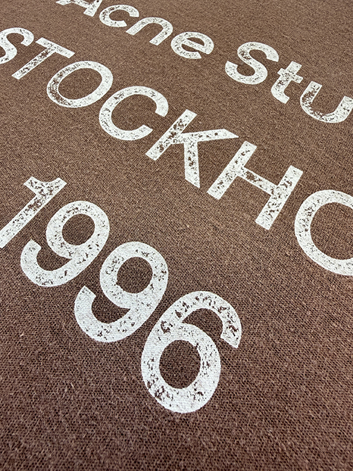 アクネストゥディオズ Acne Studios レタープリント ダメージ半袖Tシャツ