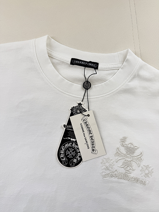 クロムハーツスーパーコピー クラシックな刺繍半袖Tシャツ